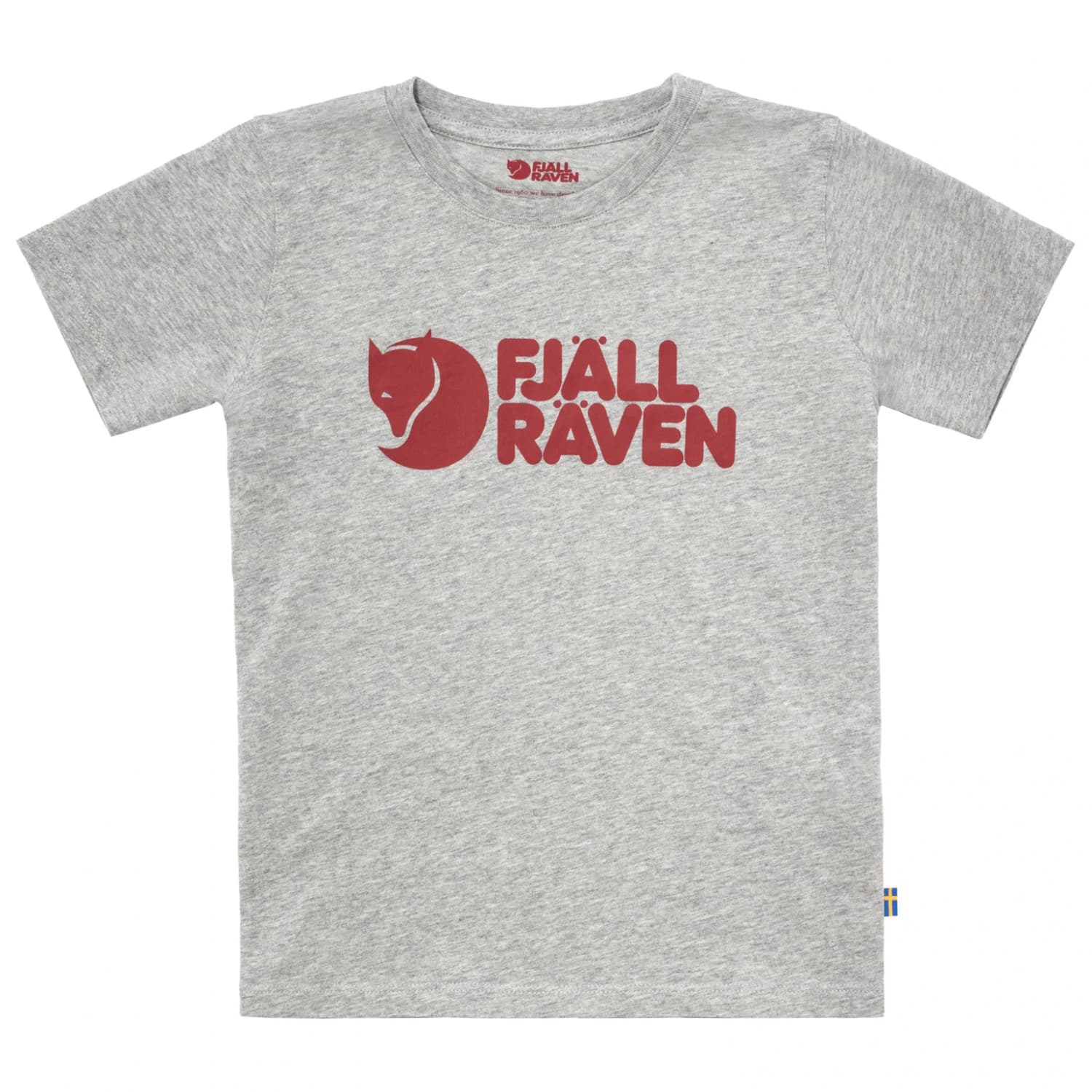 Детска тениска Fjällräven Kid's Fjällräven Logo T-Shirt - Grey / Melange