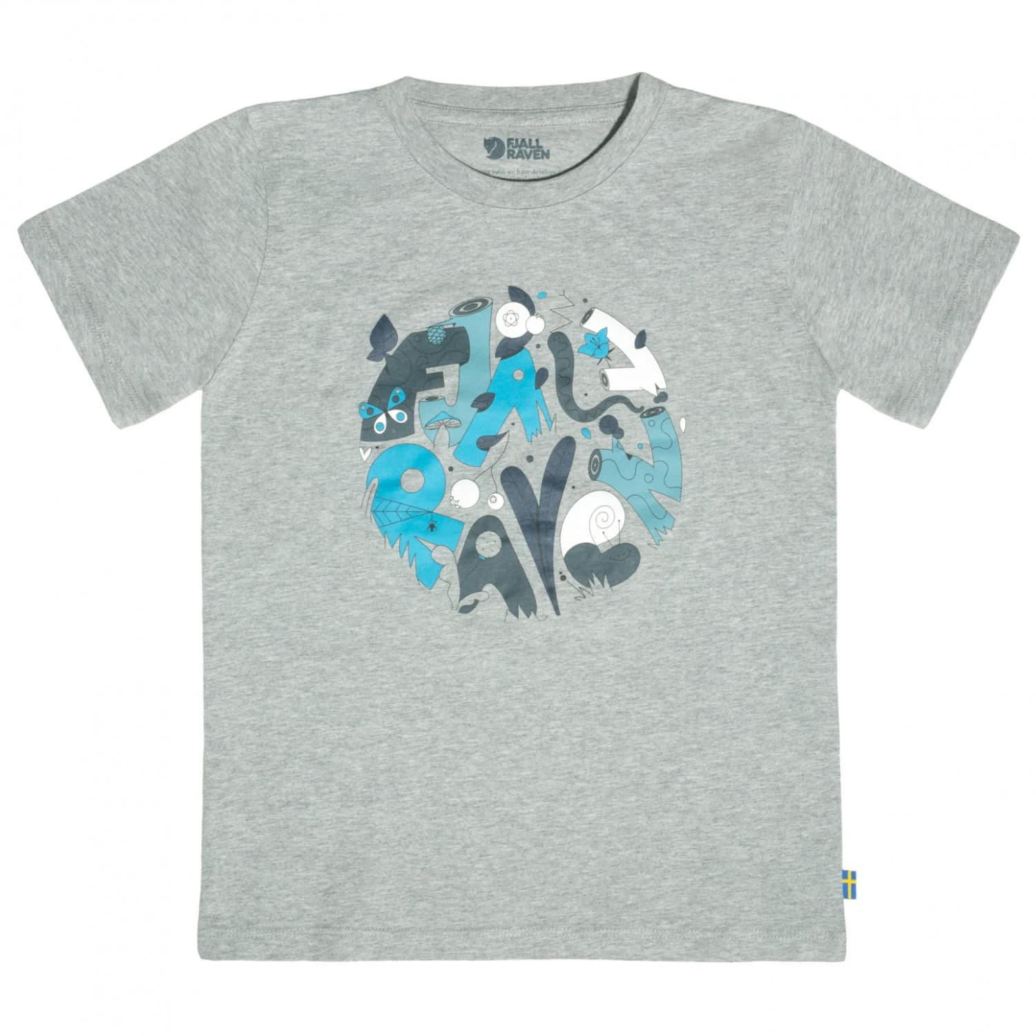Детска тениска Fjällräven Kid's Forest Findings T-Shirt - Grey / Melange