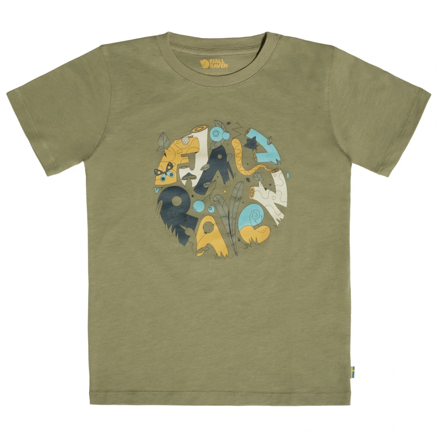 Детска тениска Fjällräven Kid's Forest Findings T-Shirt - Light Olive