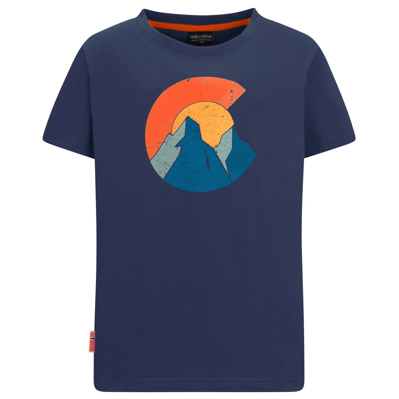 Детска тениска Trollkids Kid's Halsafjord T-Shirt - Mystic Blue