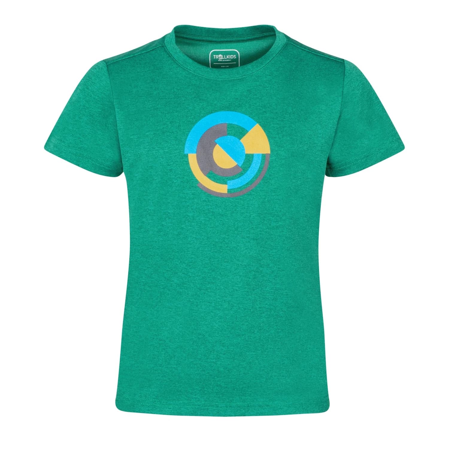 Детска спортна тениска Trollkids Kid's Sognefjord T-Shirt Sport shirt - Jungle Green