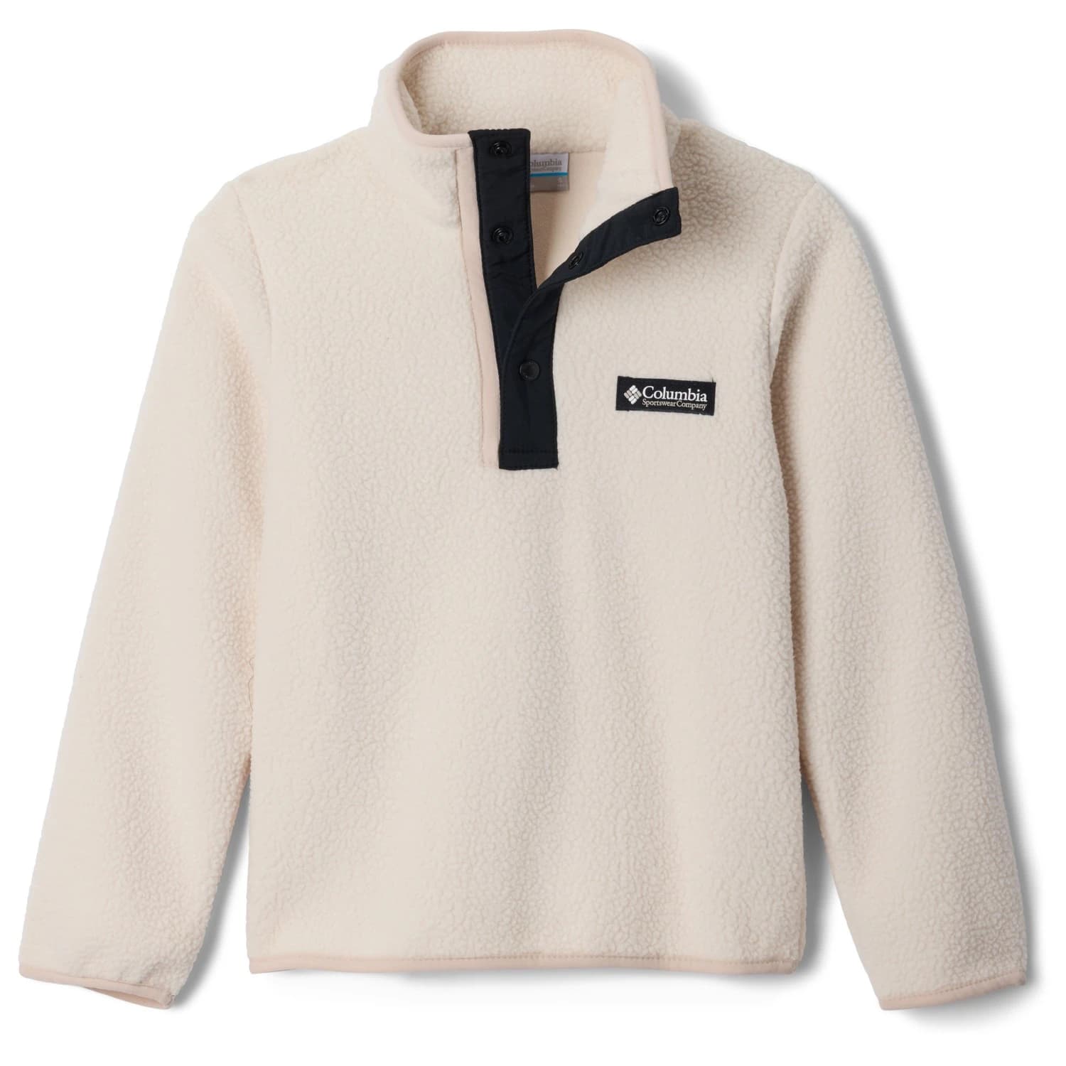 Детски поларен пуловер Columbia Kid's Helvetia II Half Snap Fleece Fleece jumper - Chalk / Black