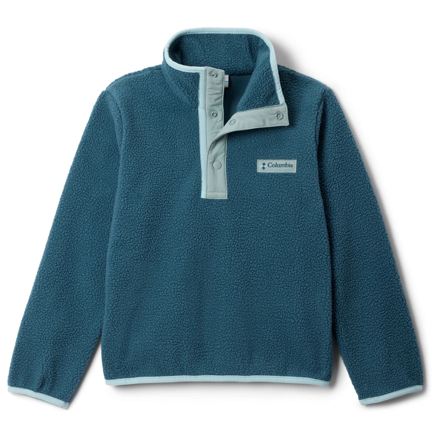 Детски поларен пуловер Columbia Kid's Helvetia II Half Snap Fleece Fleece jumper - Everblue / Crushed Blue