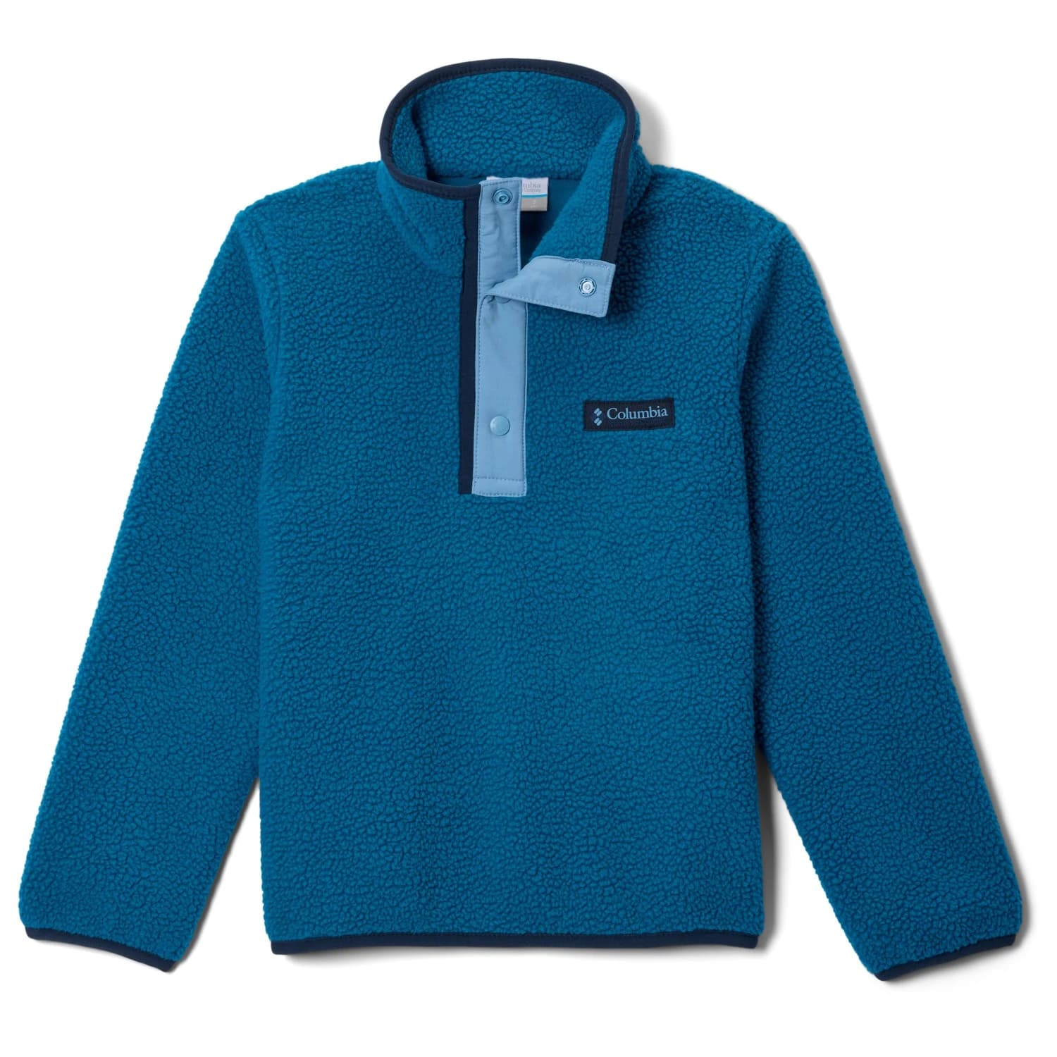 Детски поларен пуловер Columbia Kid's Helvetia II Half Snap Fleece Fleece jumper - Phoenix Blue / Rainy Day