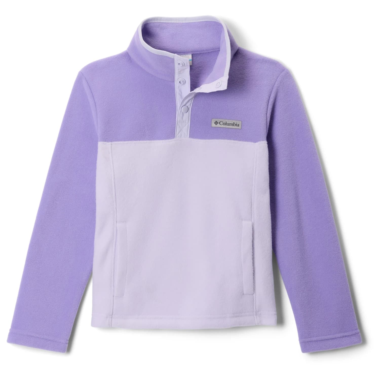 Детски поларен пуловер Columbia Kid's Steens Mtn II 1/4 Snap Fleece Pull-Over Fleece jumper - Purple Tint / Paisley Purple