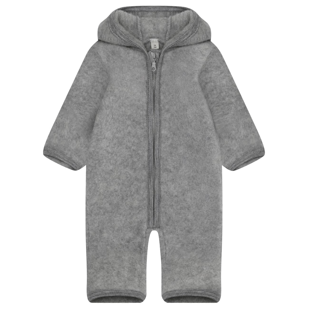 Цял костюм Huttelihut Baby's Pram Suit Wool Fleece Overall - Medium Grey Melange