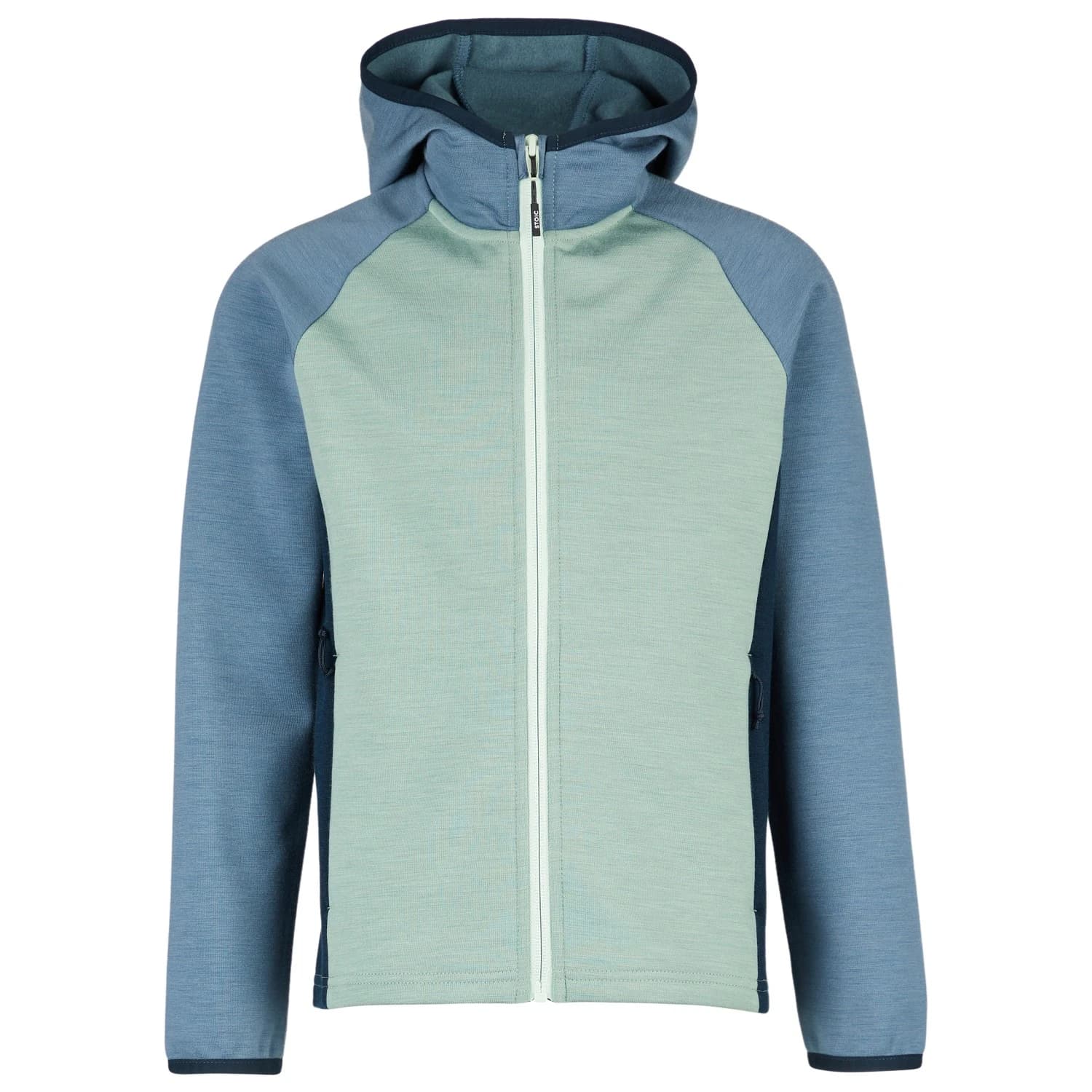 Детски вълнен пуловер Stoic Kid's MerinoFleece335 KuolpaSt. Zip Hoody Fleece jumper - Iceberg Green / Multi