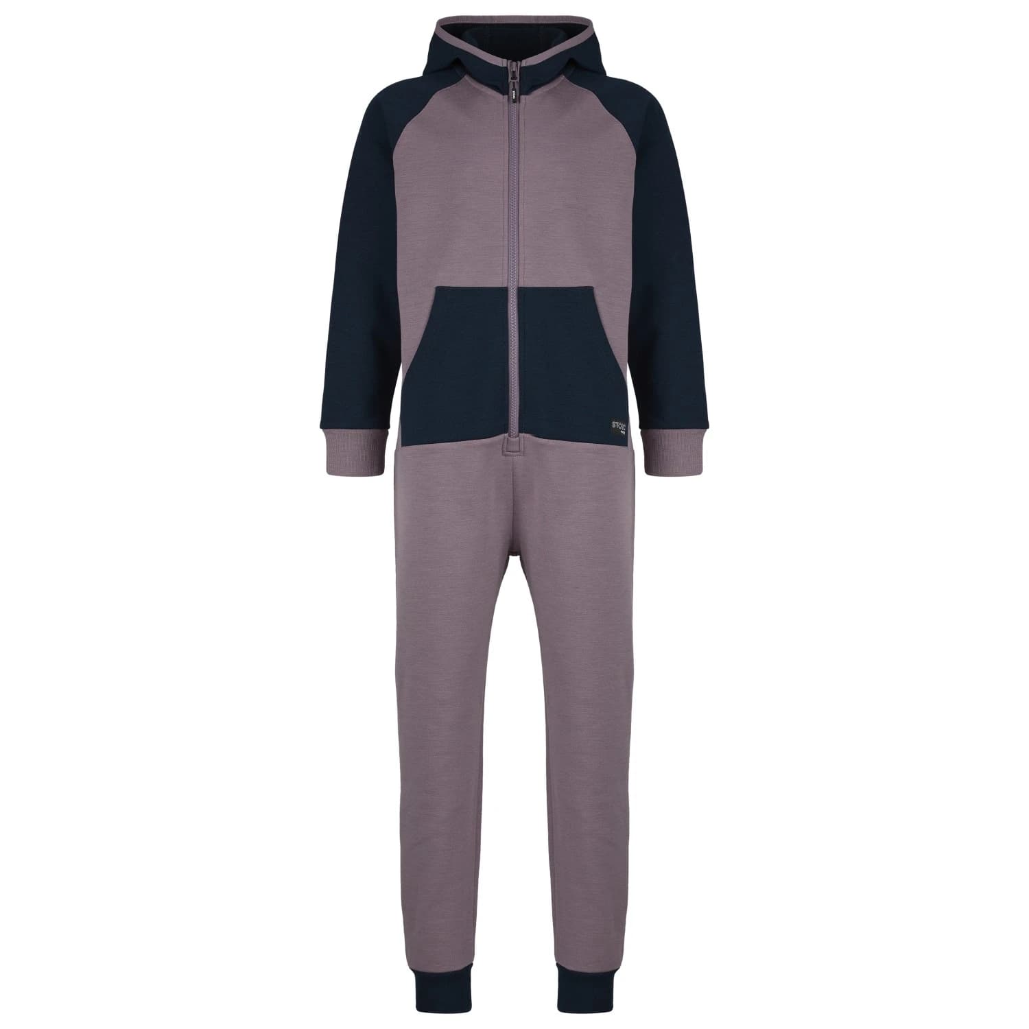 Детски цял костюм Stoic Kid's MerinoFleece335 MMXX.Lulea Overall Overall - Plum Dusk / Dark Navy
