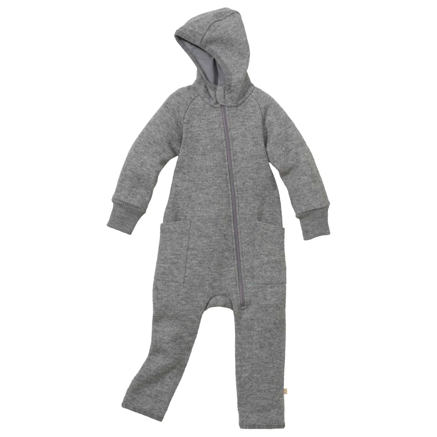 Детски цял костюм disana Kid's Zipp-Overall Overall - Grey