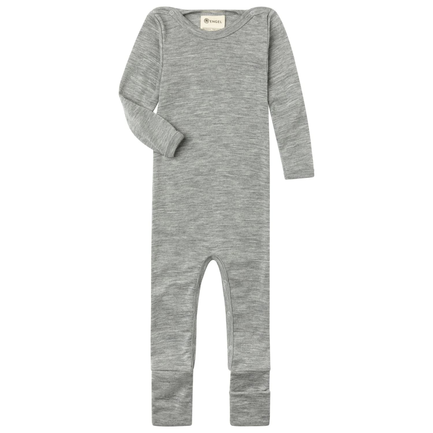 Цял костюм Engel Children's Pyjama Suit with Leg Cuffs Overall - Hellgrau Melange