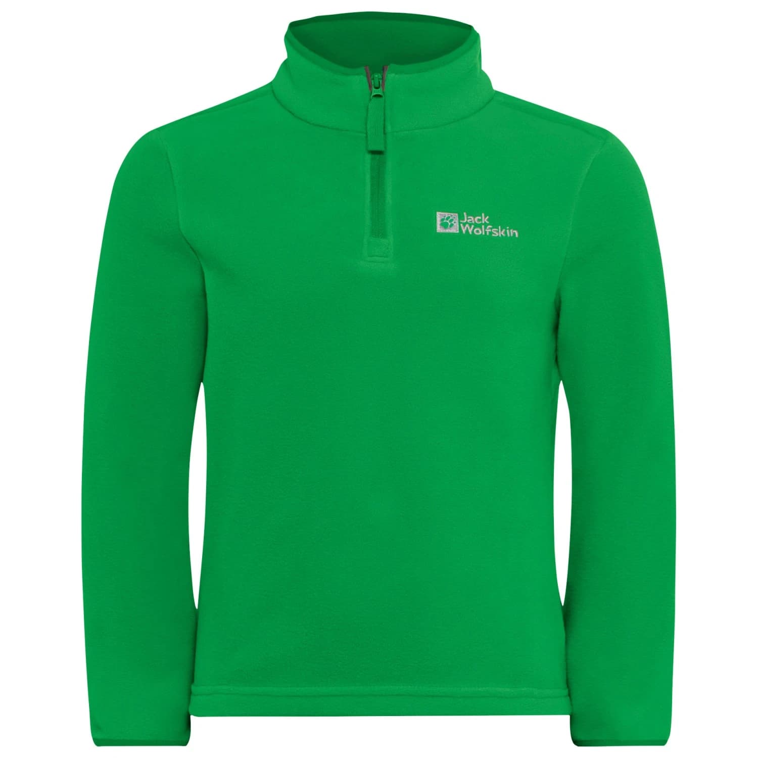 Детски поларен пуловер Jack Wolfskin Kid's Taunus Halfzip Fleece jumper - Mystic Green