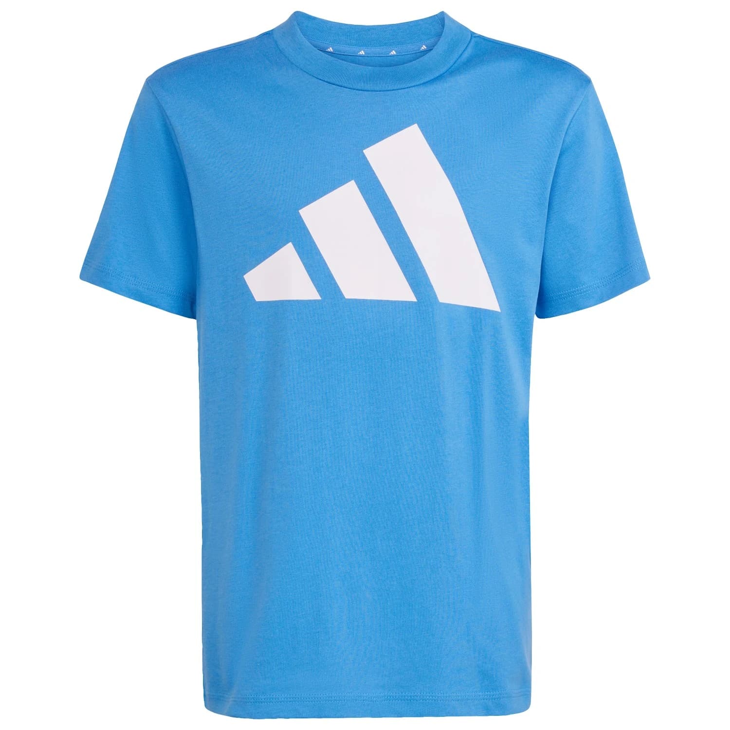 Детска тениска adidas Kid's Bold Tee 160 T-shirt - Ray Blue / White