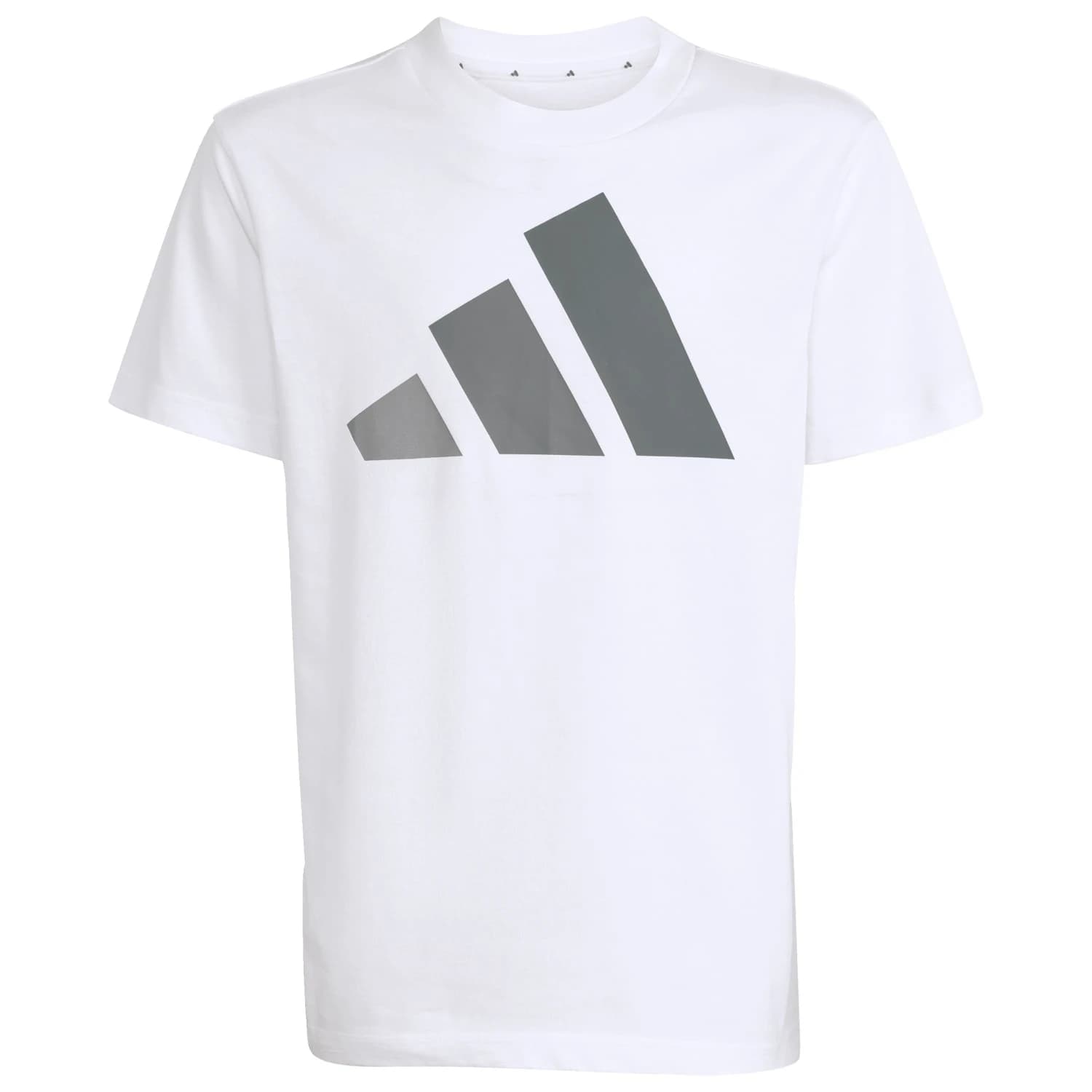 Детска тениска adidas Kid's Bold Tee 160 T-shirt - White / Grey Three / Grey Four / Grey Five