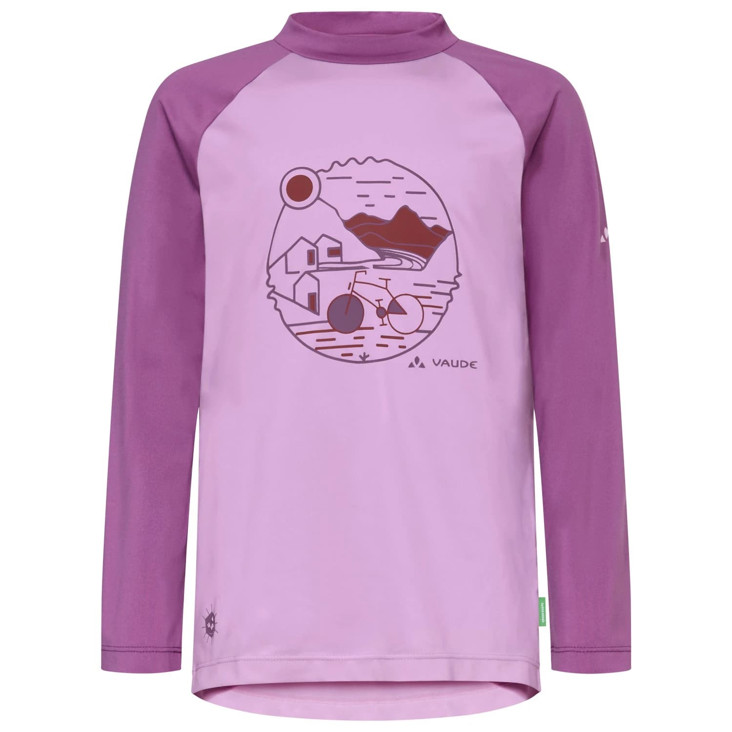 Детска спортна тениска Vaude Kid's Solaro L/S T-Shirt III Sport shirt - Raspberry