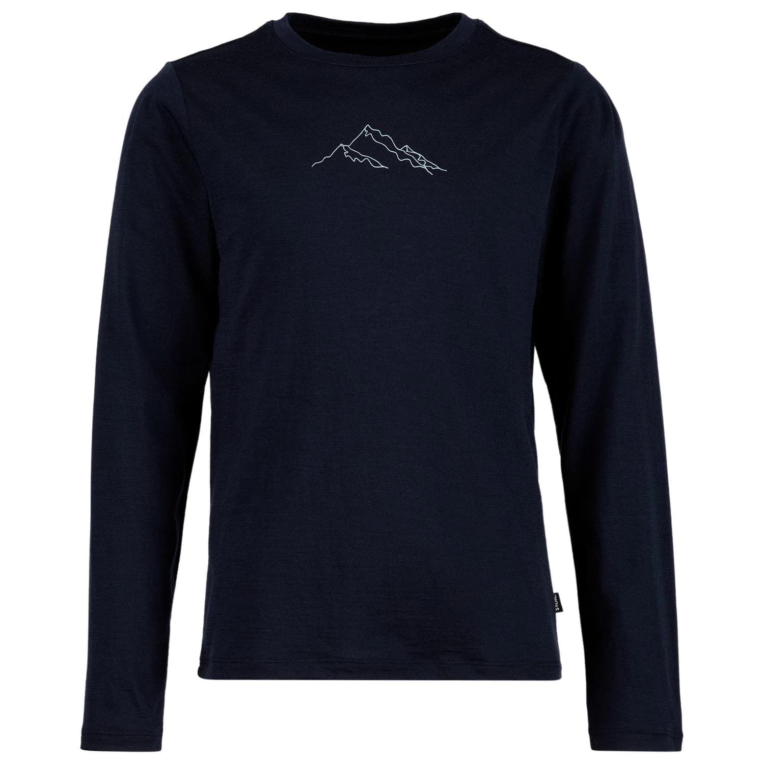 Детска мериносова блуза Stoic Kid's Merino155 LaholmSt. Print L/S Merino shirt - Dark Navy II