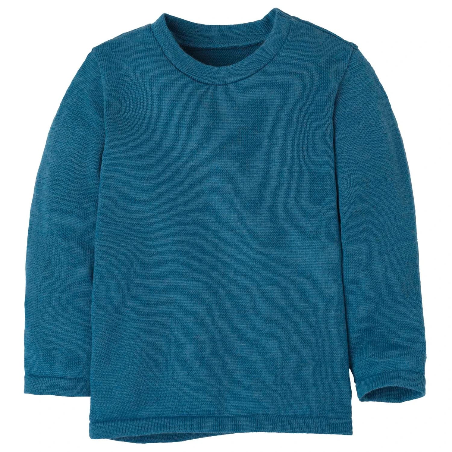 Детски вълнен пуловер disana Kid's Strick-Pullover Wool jumper - Taubenblau