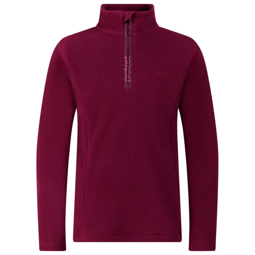 Детски поларен пуловер Protest Kid's PRTRemutey 1/4 Zip Active Top Fleece jumper - Current Purple