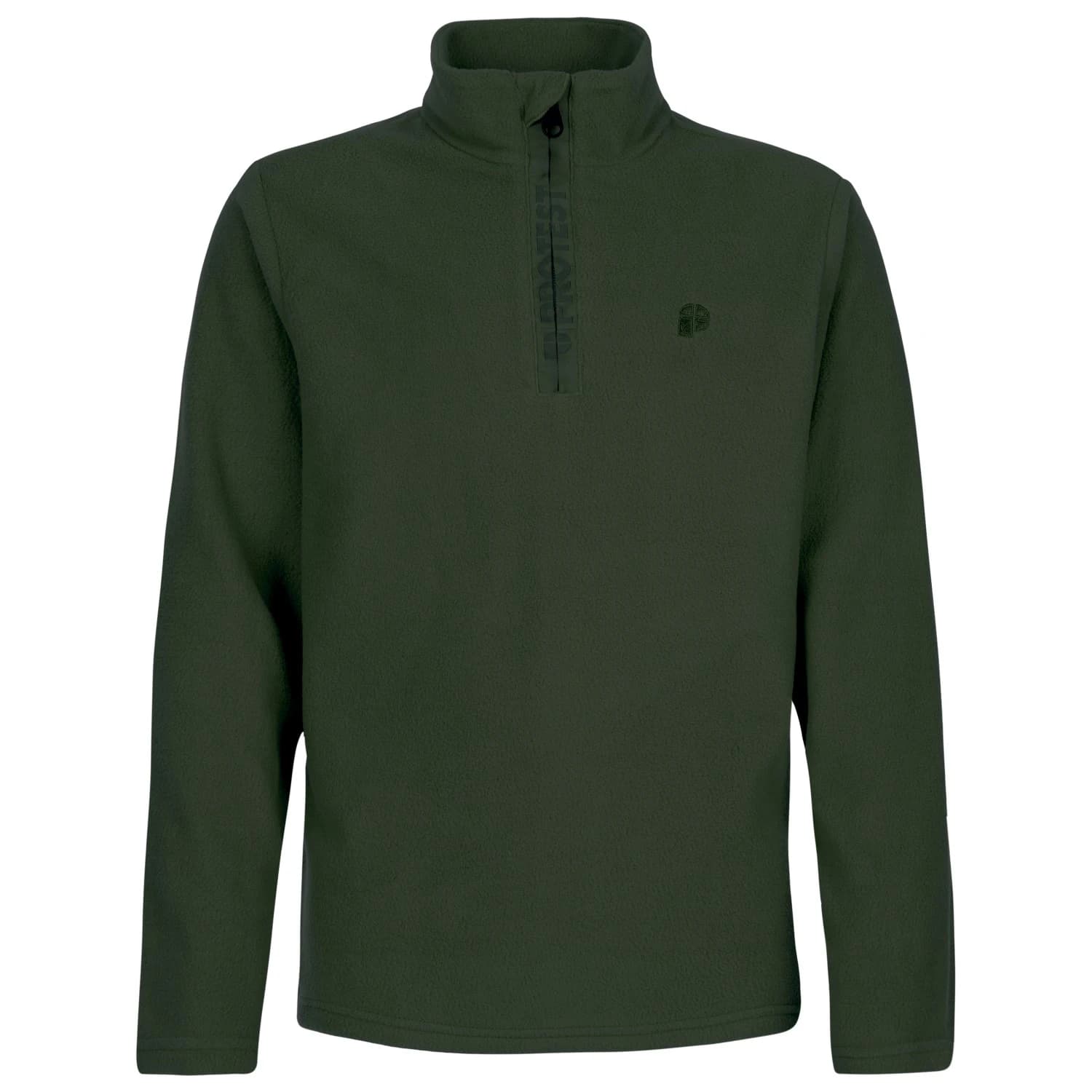 Детски поларен пуловер Protest Kid's PRTReperfecty 1/4 Zip Active Top Fleece jumper - Kale Green