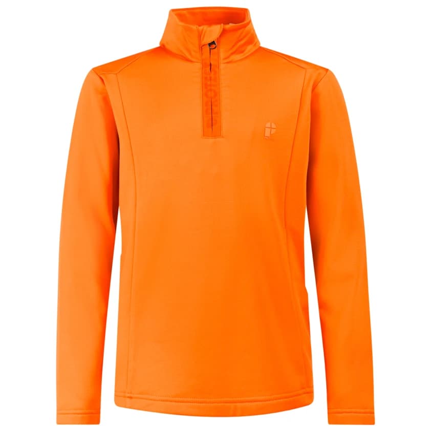 Детски поларен пуловер Protest Kid's PRTRewillowy 1/4 Zip Active Top Fleece jumper - Cayenne Orange