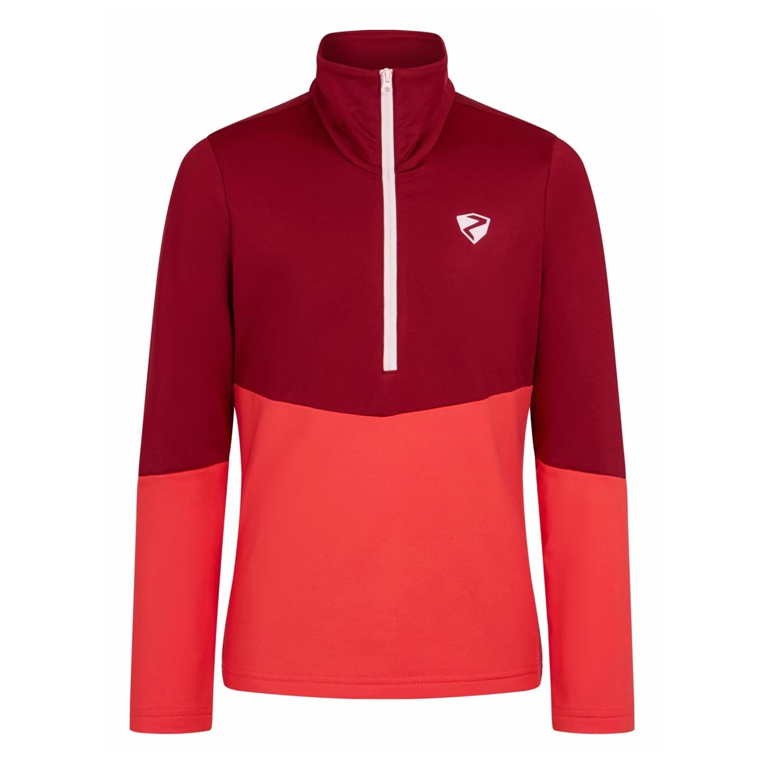 Детски поларен пуловер Ziener Kid's Jarps-Z Fleece jumper - Fiery Red