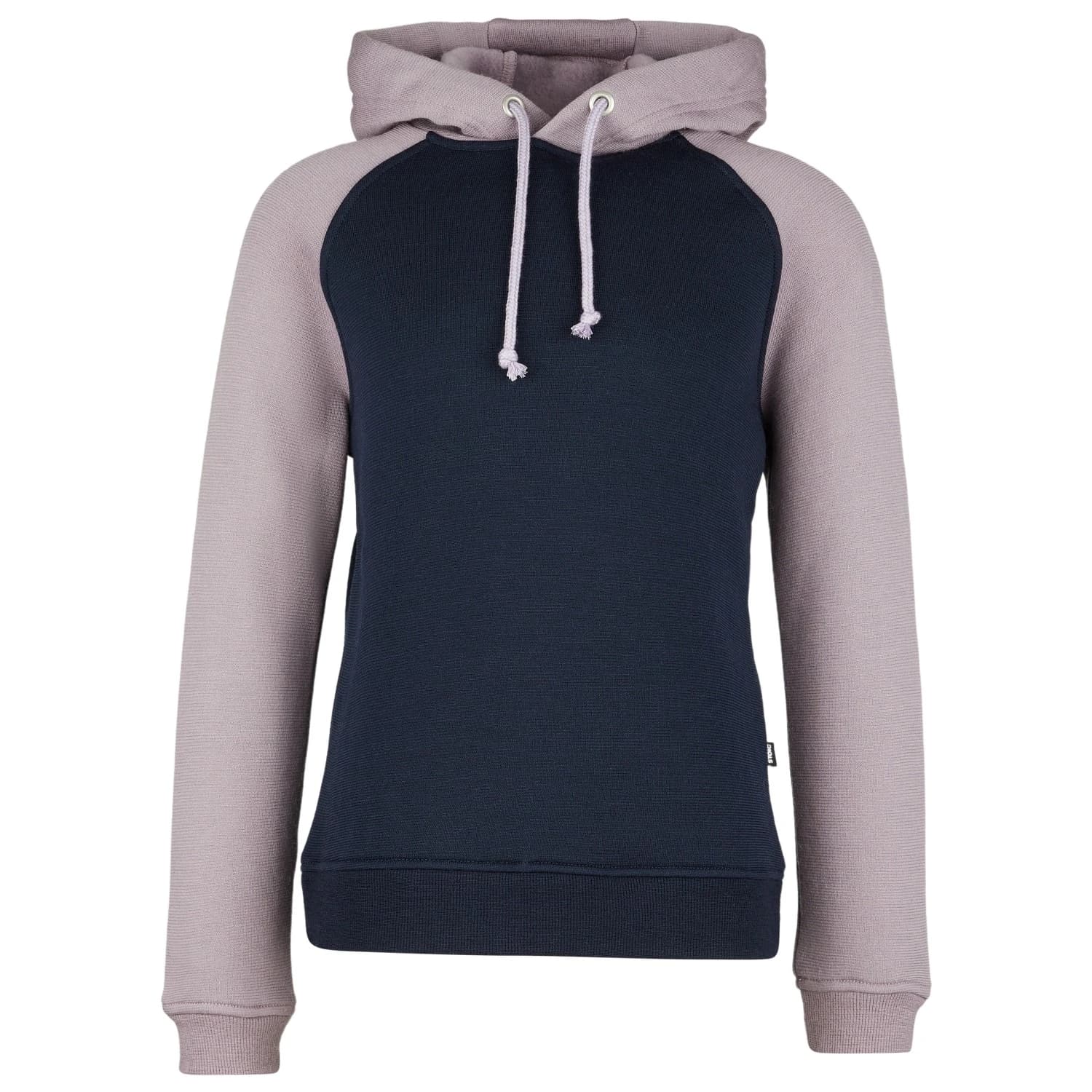 Детски вълнен пуловер Stoic Kid's MerinoFlatFleece240 SolbergSt. Hoody Merino hoodie - Plum Grey / Dark Navy