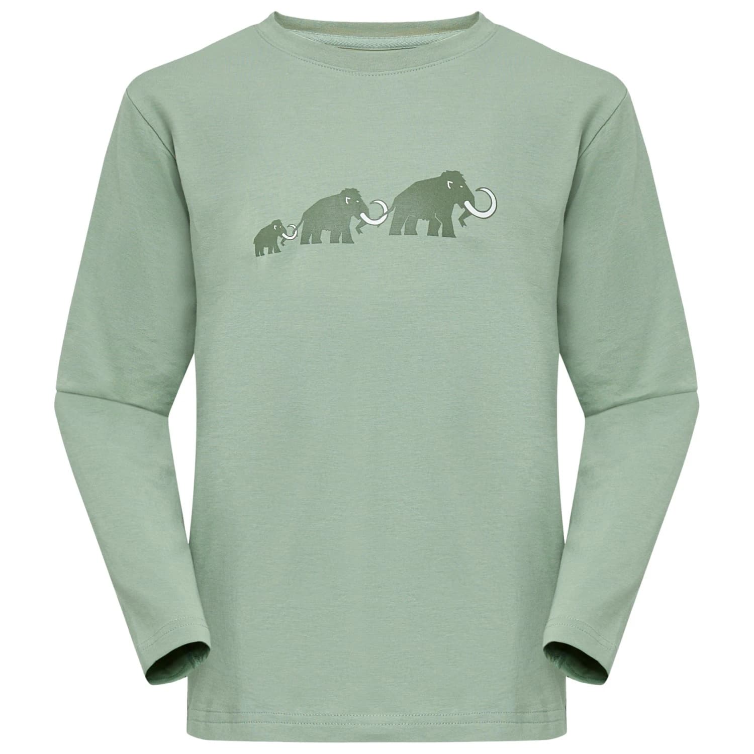 Детска блуза с дълъг ръкав Mammut Kid's Mammut Core Longsleeve Logo Longsleeve - Willow
