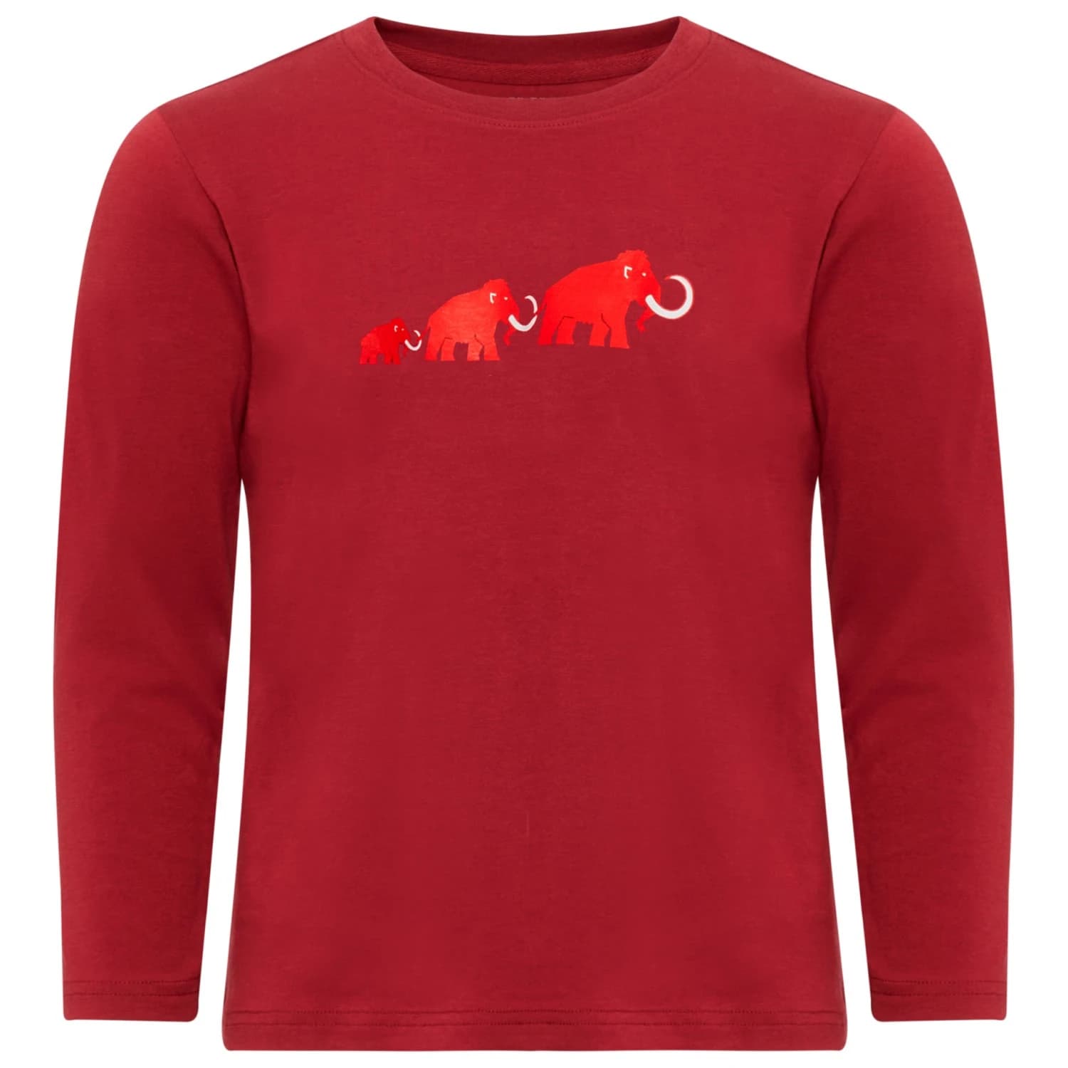 Детска блуза с дълъг ръкав Mammut Kid's Mammut Core Longsleeve Logo Longsleeve - Dark Mammut Red