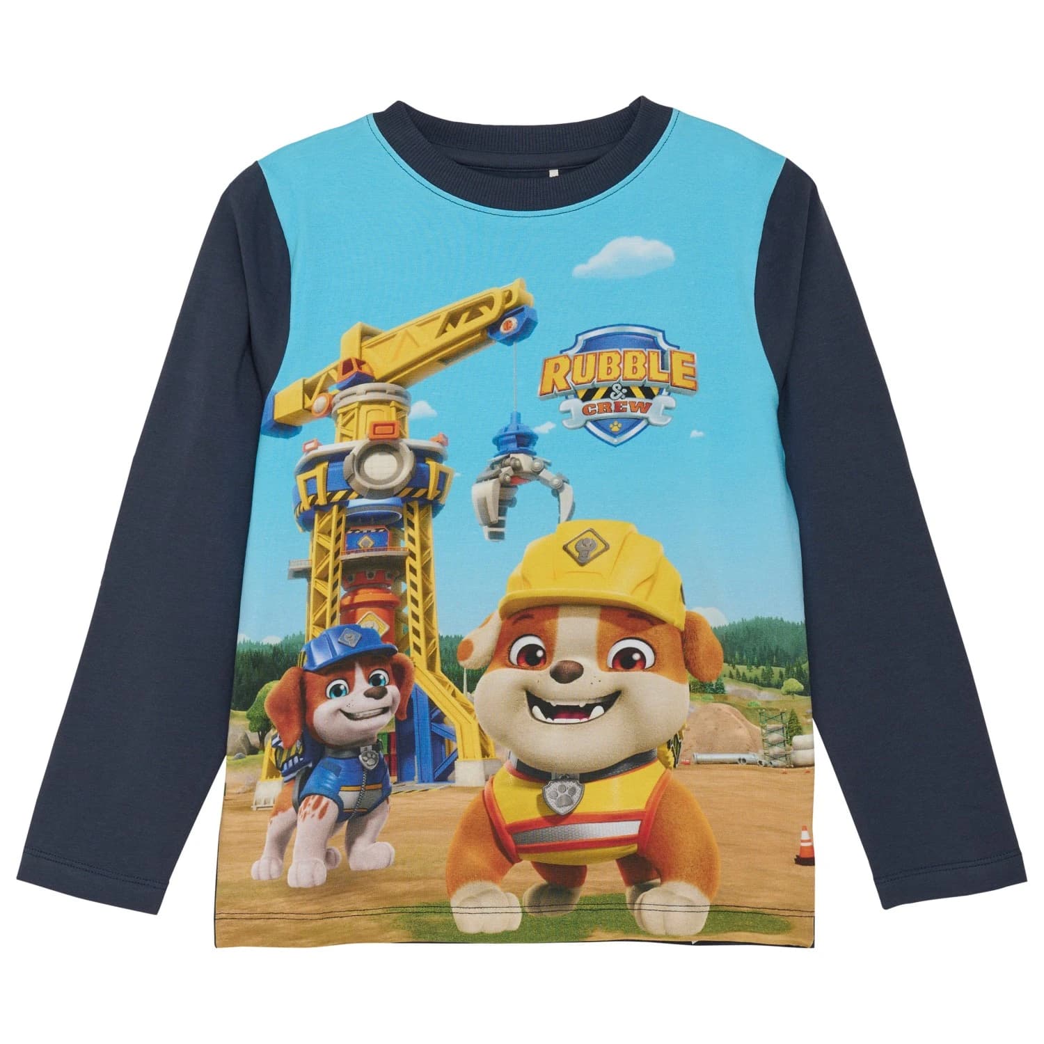Детска блуза с дълъг ръкав Minymo Kid's T-Shirt L/S No. 6693 Longsleeve - Blue Nights