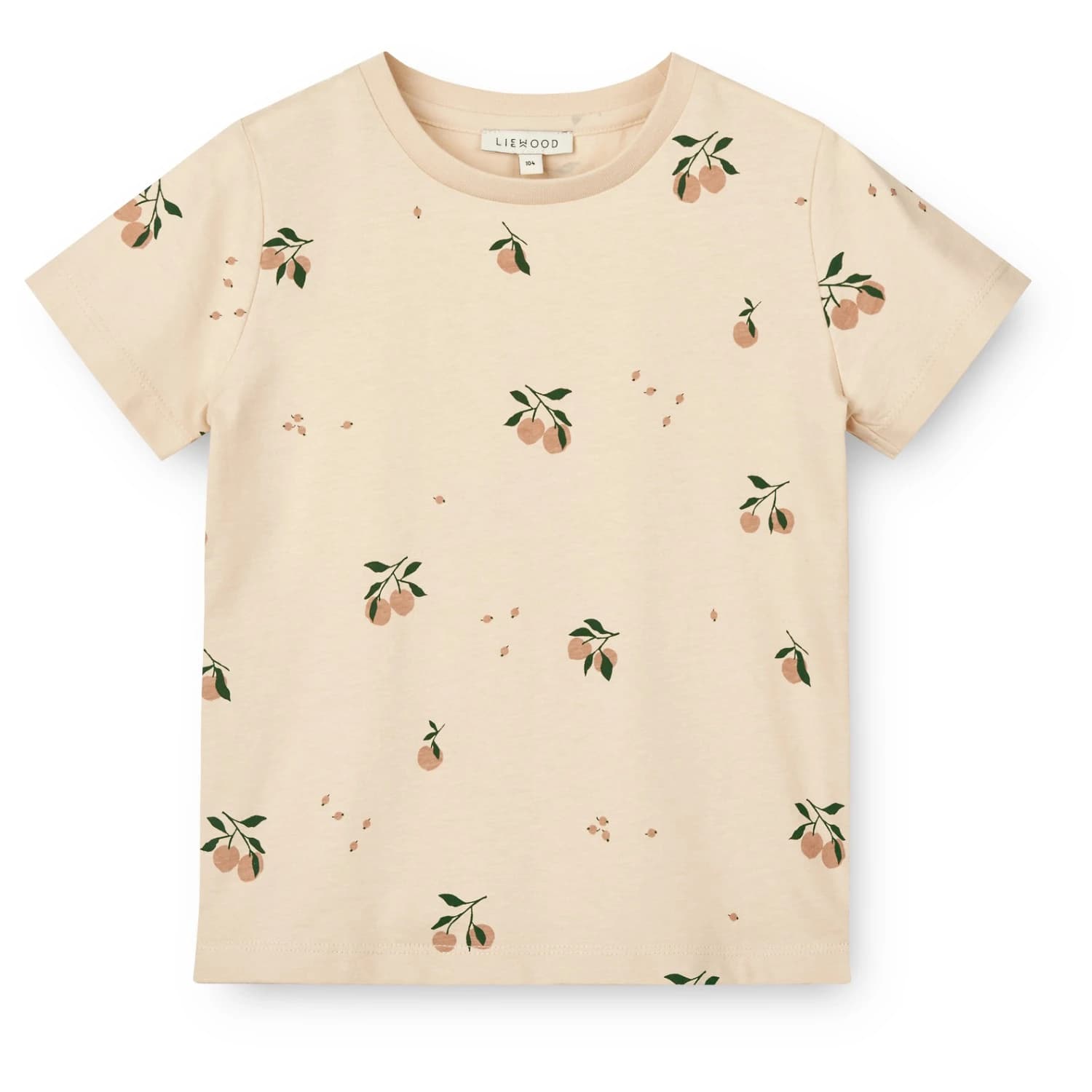 Детска тениска LIEWOOD Kid's Apia Printed Shortsleeve T-Shirt - Peach / Sea Shell