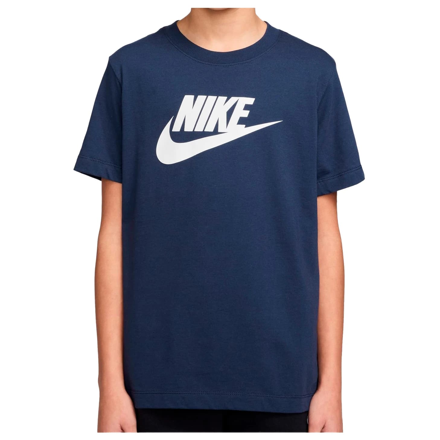 Детска тениска Nike Big Kid's Sportswear T-Shirt - Midnight Navy / White