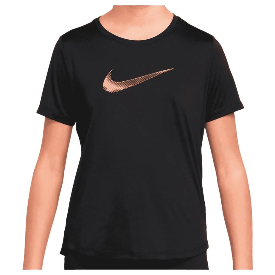 Спортна тениска Nike Girl's NP Dri-Fit One S/S Top Sport Sport shirt - Black / Black
