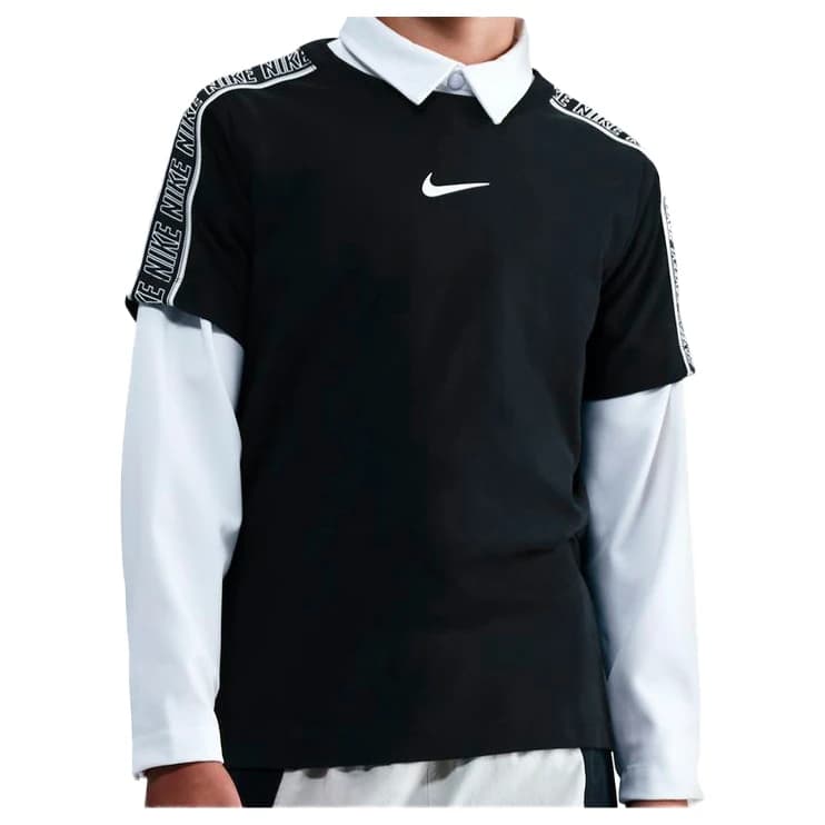 Детска тениска Nike Kid's NSW Tee Club+POLY 2 T-shirt - Black