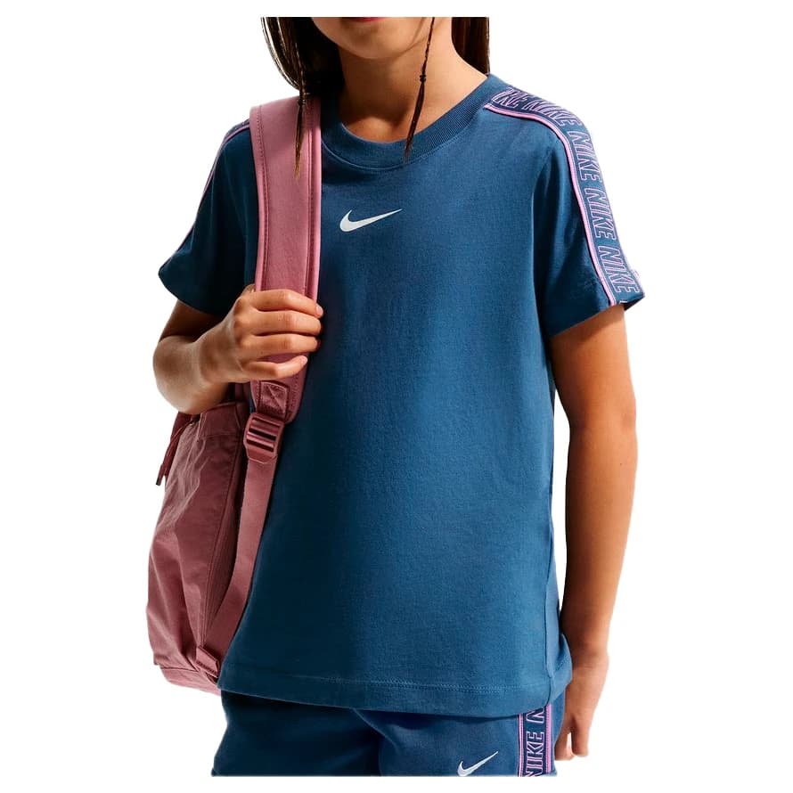 Детска тениска Nike Kid's NSW Tee Club+POLY 2 T-shirt - Mystic Navy