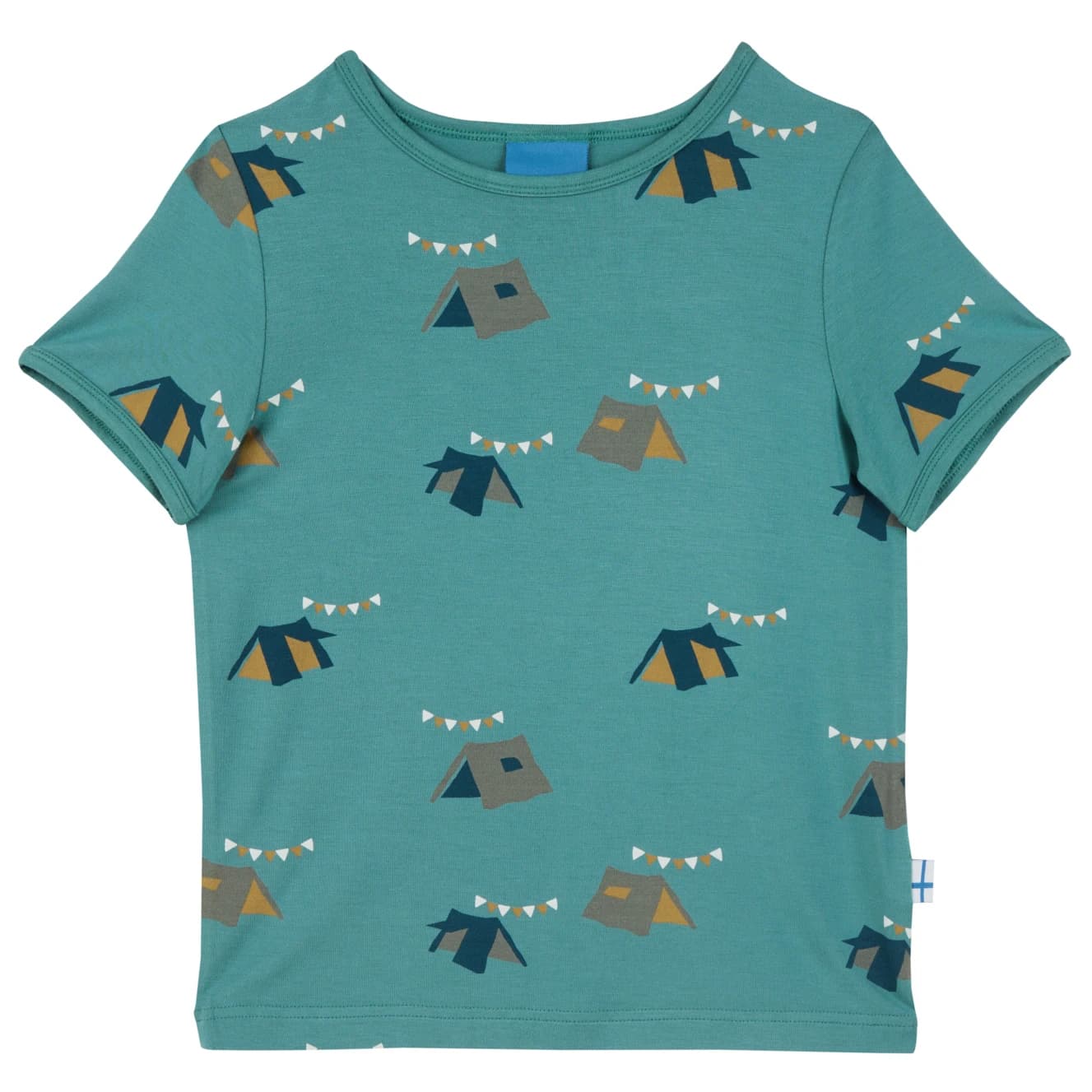 Детска тениска Finkid Kid's Ilta Sun T-shirt - Deep Jungle