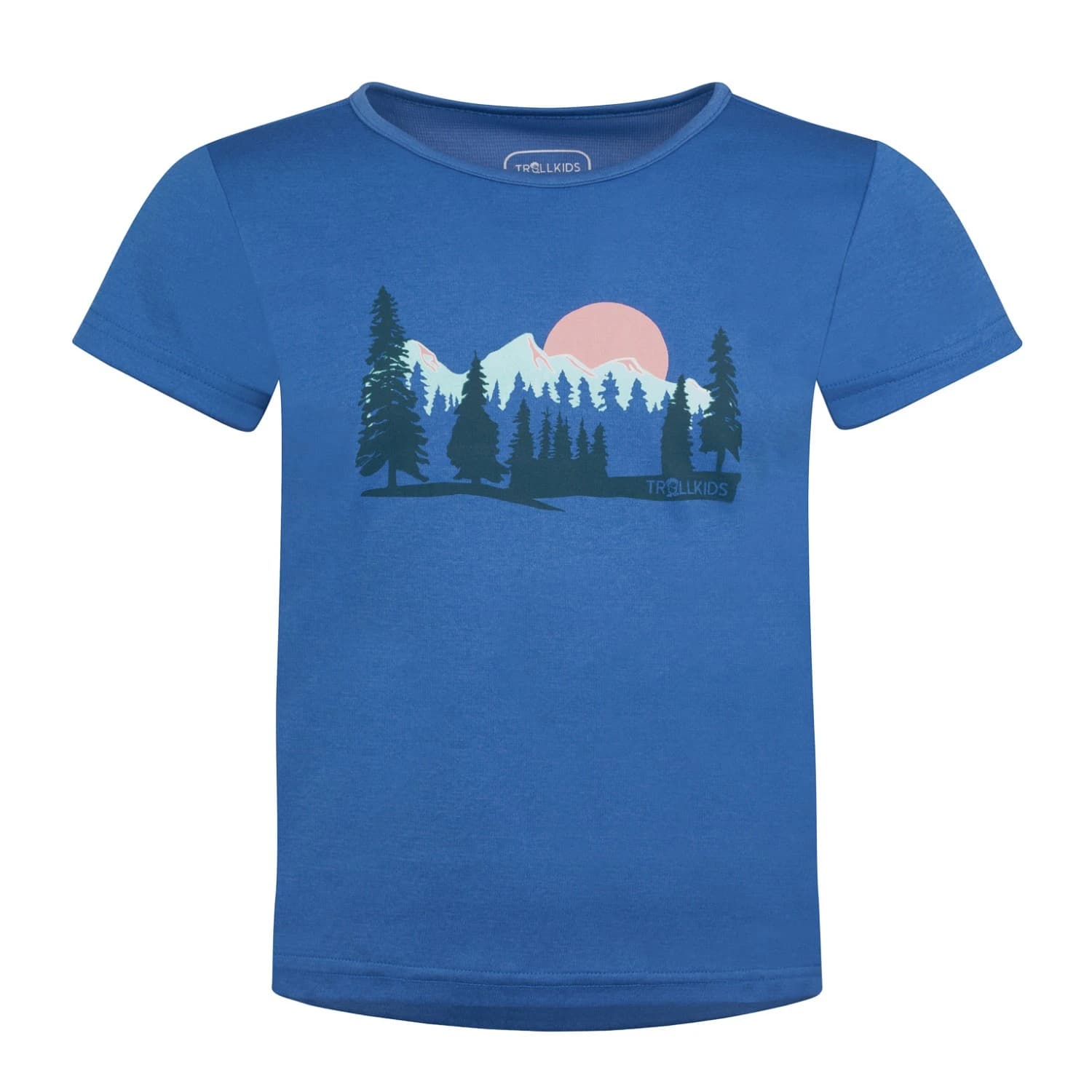 Детска спортна тениска Trollkids Girl's Gudvangen Shirt Sport shirt - Cornflower