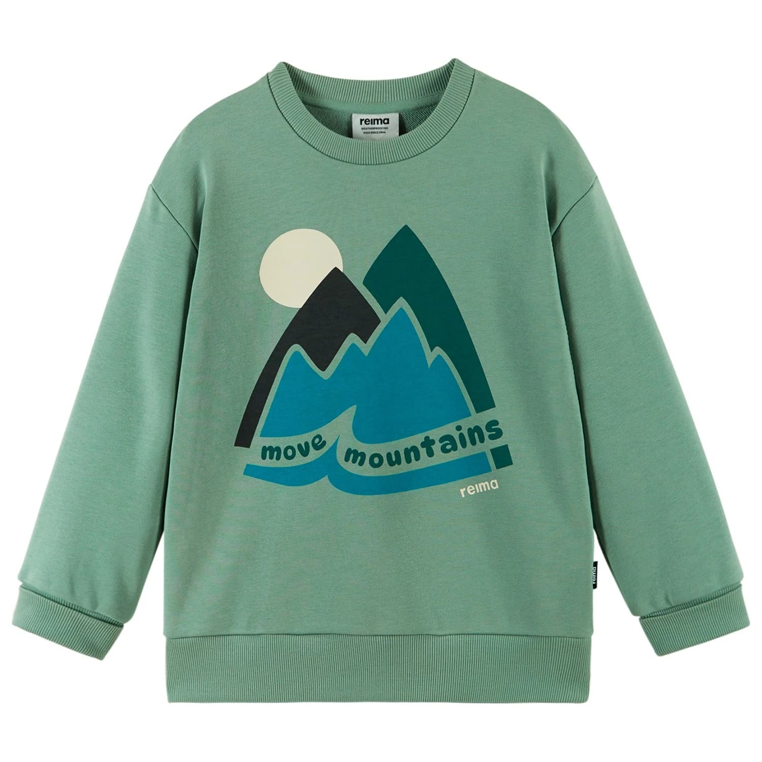 Детски пуловер Reima Kid's Collari Jumper - Stone Green