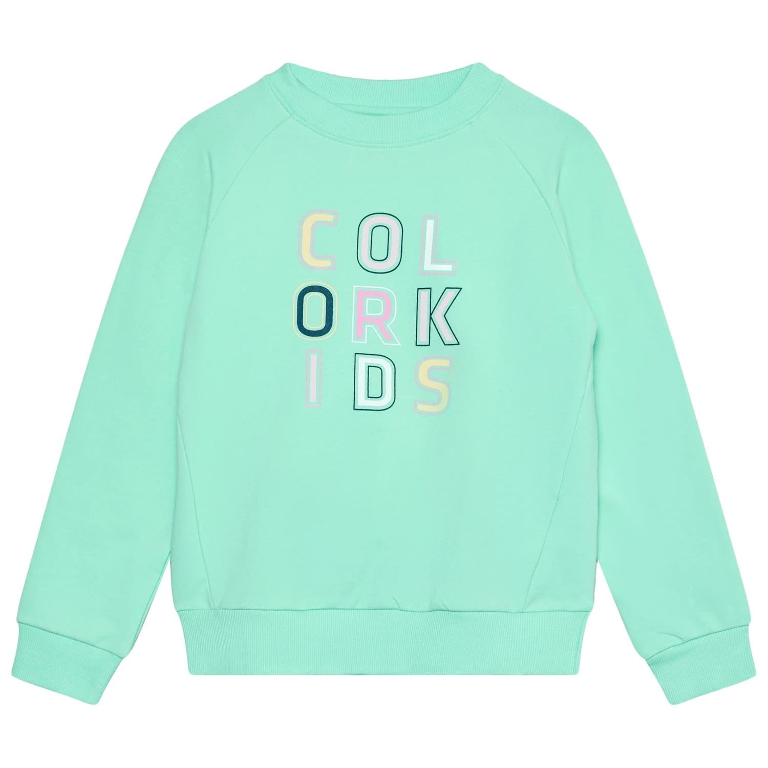 Детски пуловер Color Kids Kid's Sweat with Logo Print Jumper - Cabbage