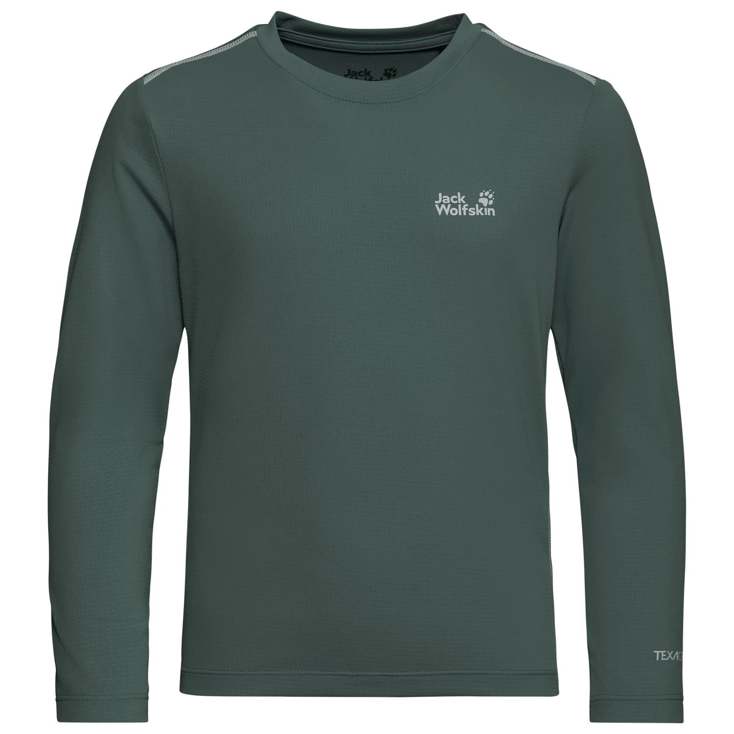 Детска спортна тениска Jack wolfskin Kid's Flare L/S T-Shirt Sport shirt - Sago Palm