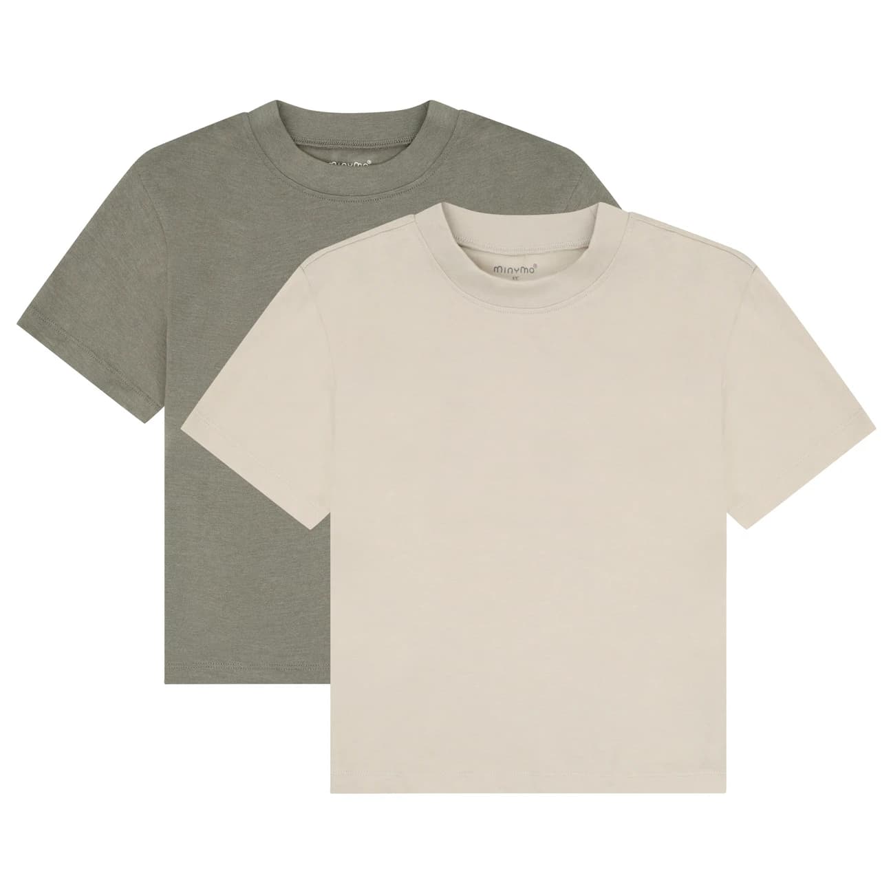 Детска тениска Minymo Kid's T-Shirt S/S Loose Fit 6683 (2-Pack) T-shirt - Vetiver