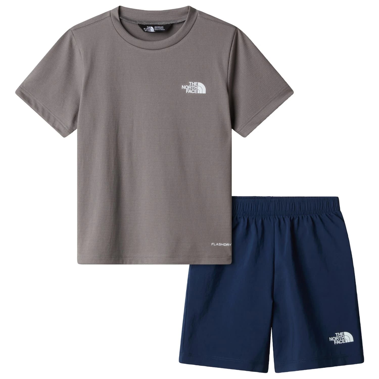 Детска спортна тениска The North Face Kid's 24/7 Set Sport shirt - Smoked Pearl / Summit Navy