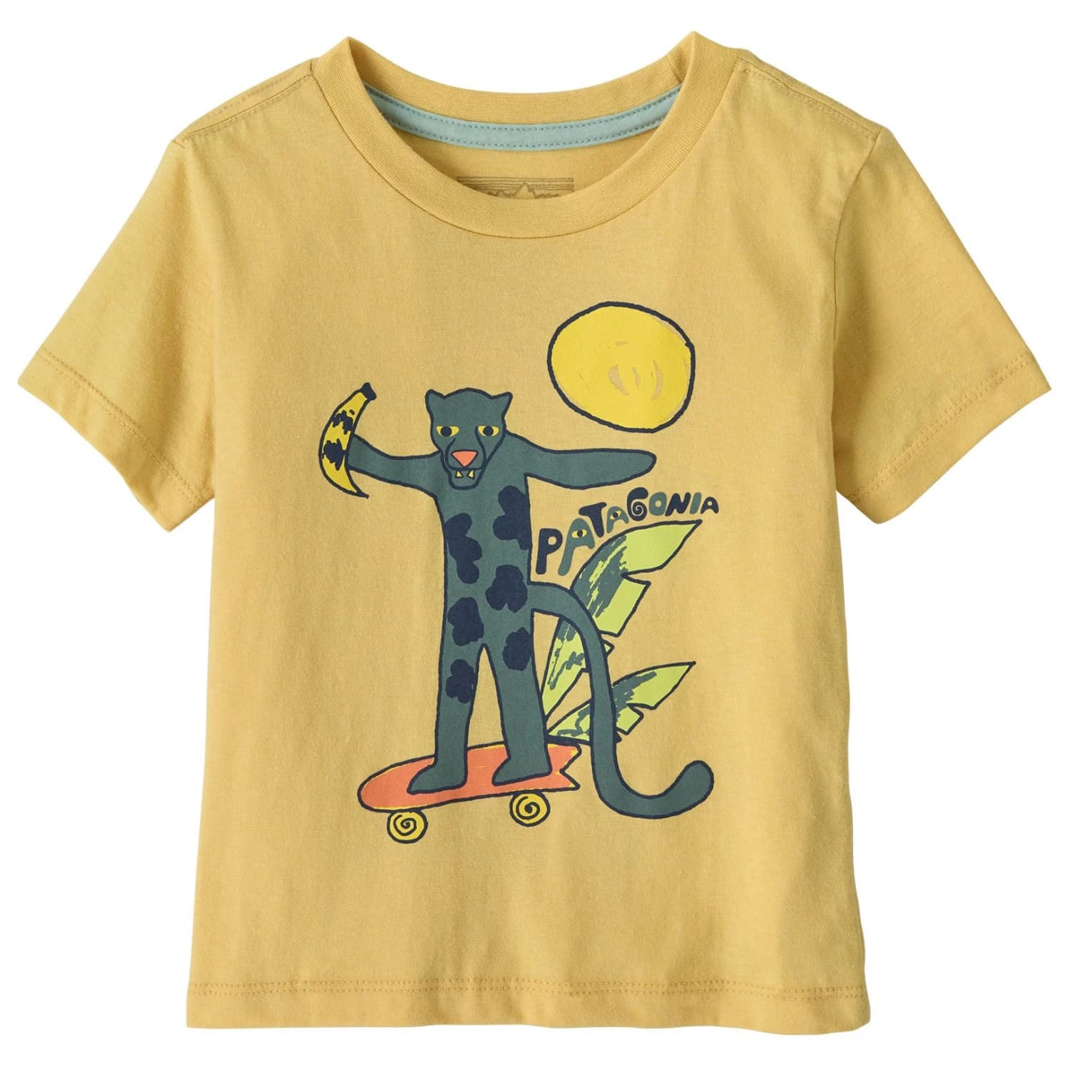 Тениска Patagonia Baby's Graphic T-Shirt - Jaguar Boogie: Limestone Yellow