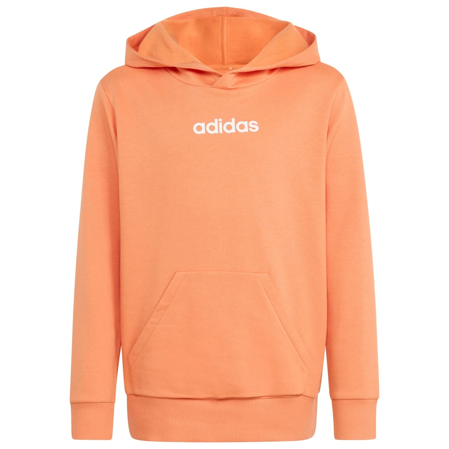 Детски суичър adidas Kid's LIN FL Hoody Hoodie - Dusky Orange / White
