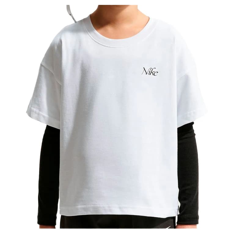 Тениска Nike Girl's NSW Tee OC Boxy Flower T-shirt - White
