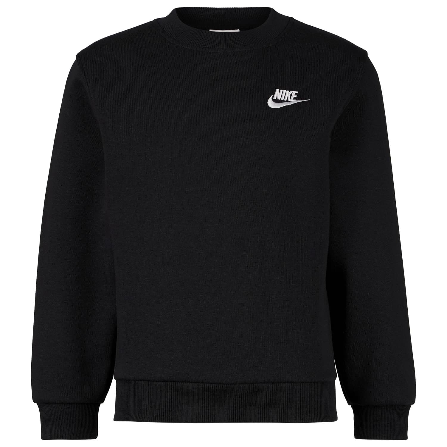 Детски пуловер Nike Kid's NSW Club Fleece Crew L/S Longsleeve - Black / White
