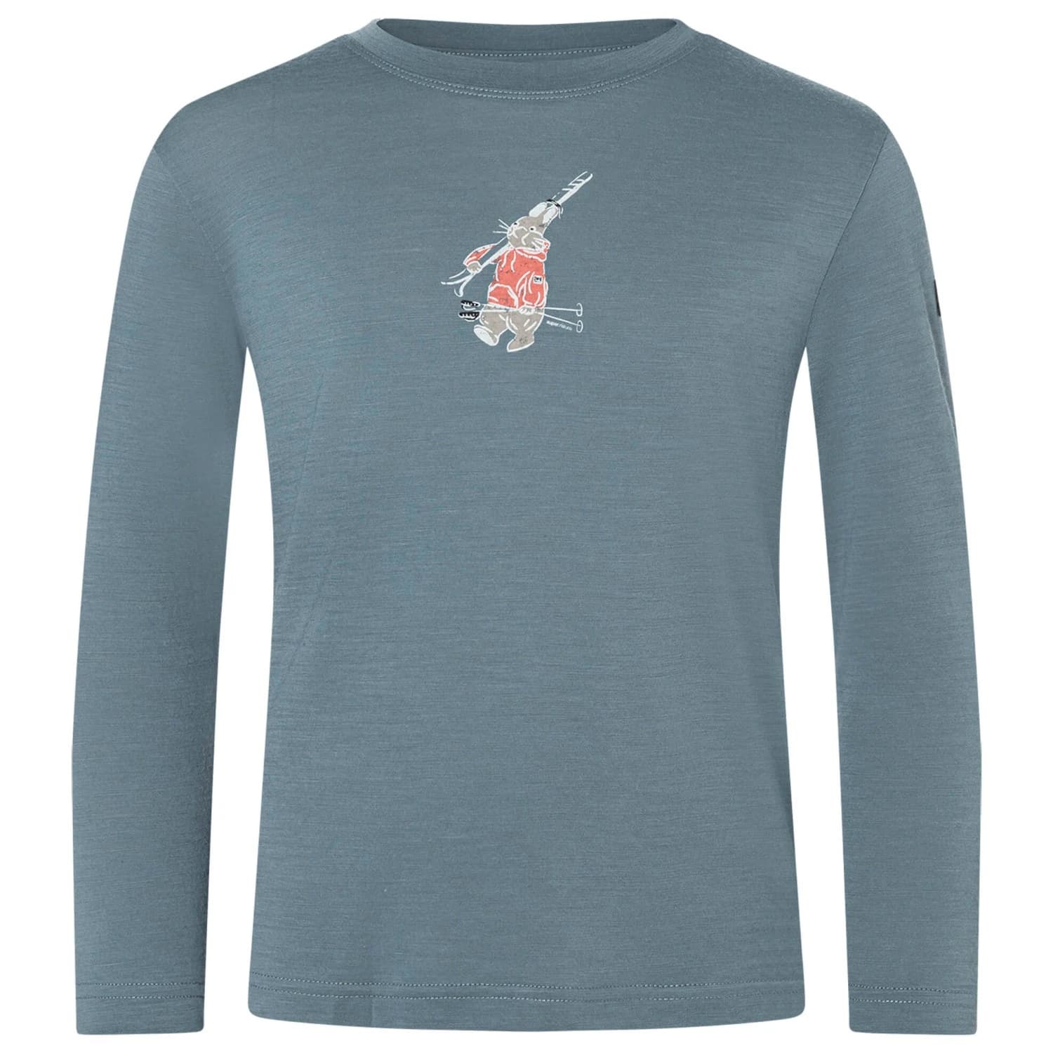 Детска блуза с дълъг ръкав super.natural Kid's Bunny L/S Merino longsleeve - Stormy Weather / Various