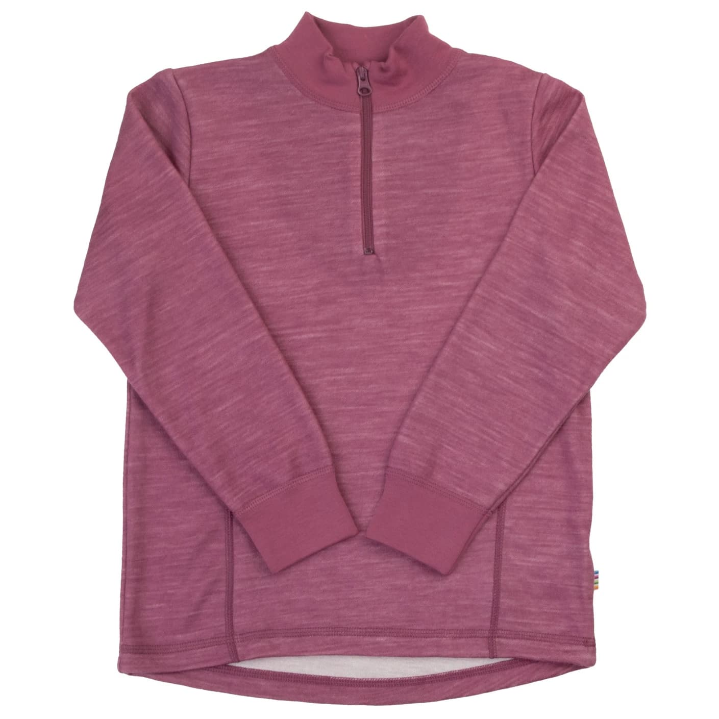 Детски вълнен пуловер Joha Kid's Blouse with Zipper Merino jumper - Bordeaux