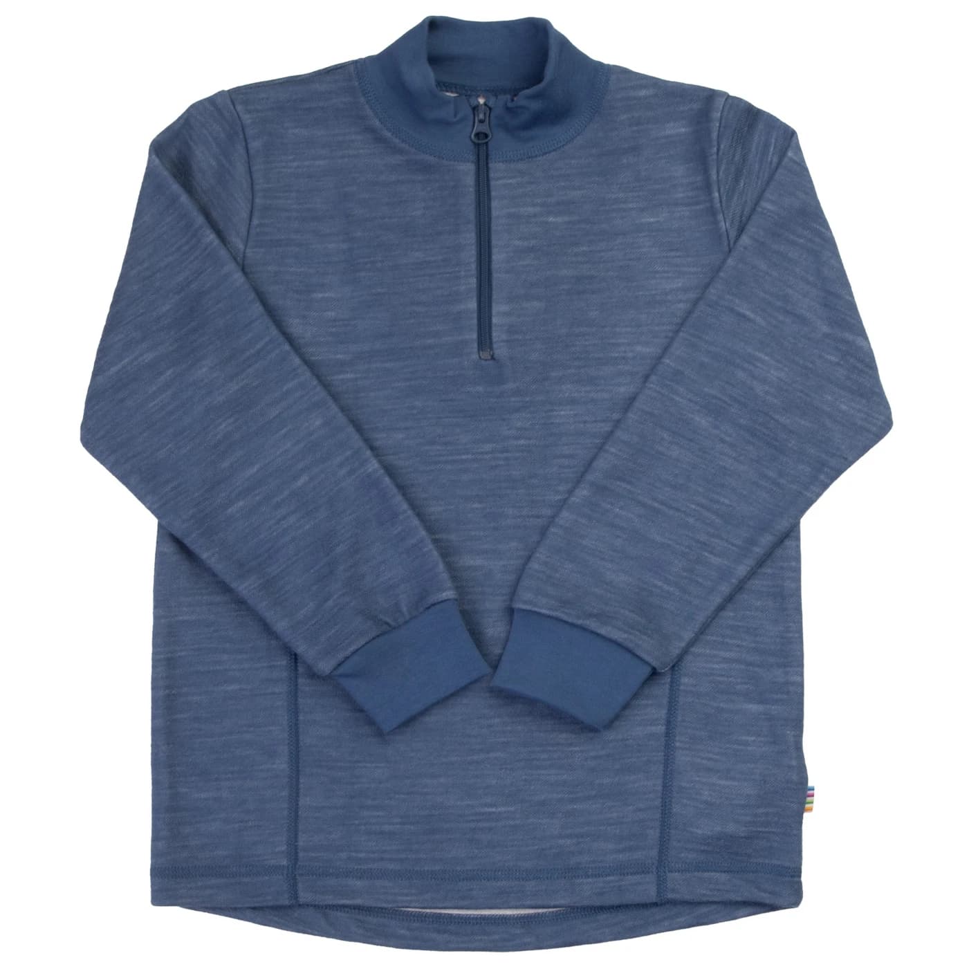 Детски вълнен пуловер Joha Kid's Blouse with Zipper Merino jumper - Dark Blue
