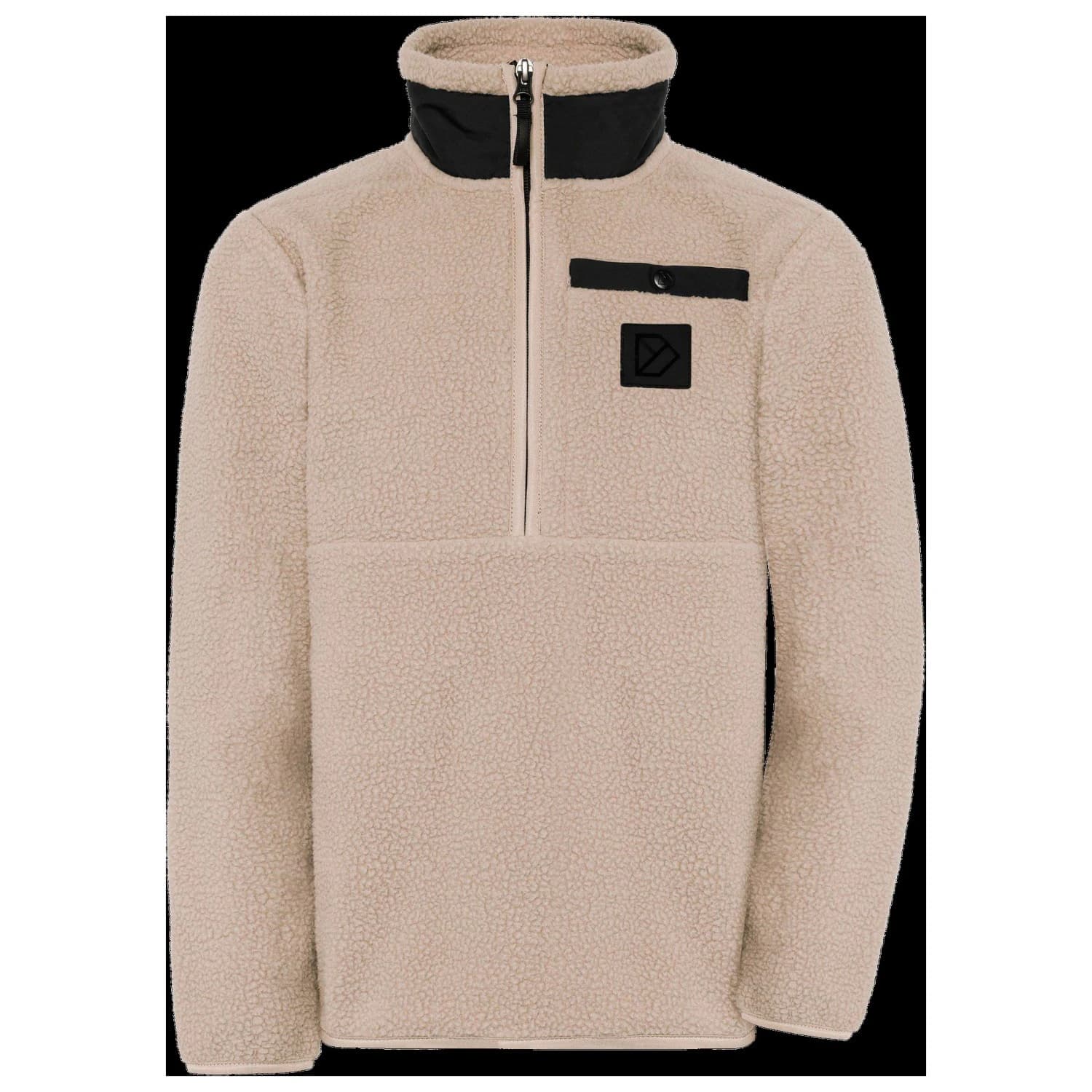 Детски поларен пуловер Didriksons Kid's Joule Half-Zip Fleece jumper - Beach beige