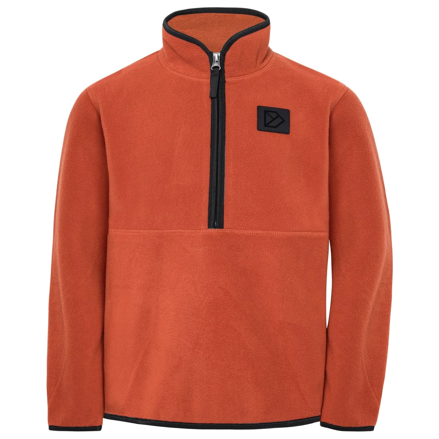 Детски поларен пуловер Didriksons Kid's Rubi Half-Zip Fleece jumper - Rust