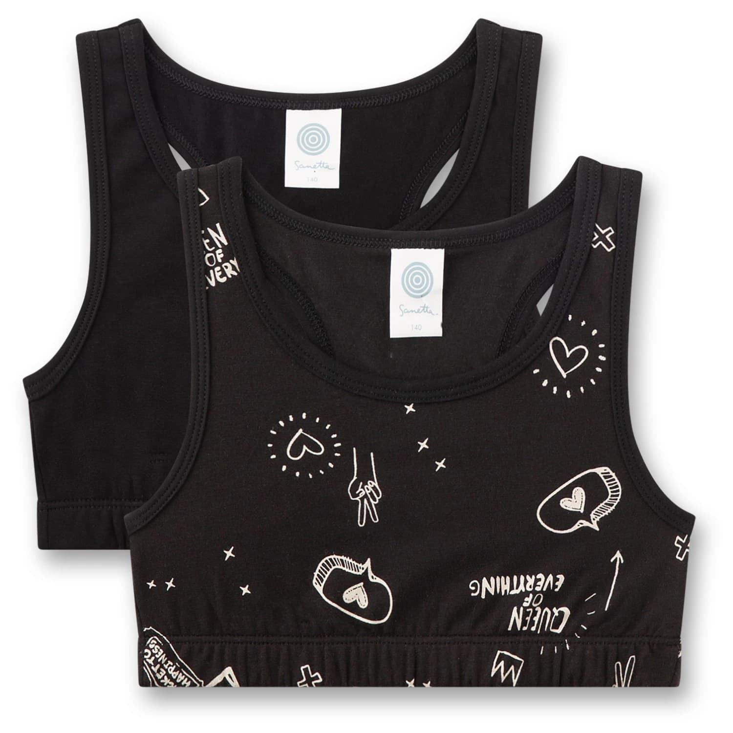 Потник Sanetta Girl's DP Bustier Top - Super Black